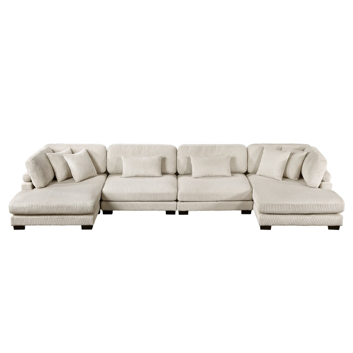 8555BE*2AC2VC (4)4-Piece Modular Sectional with Reversible Chaise - 8555BE*2AC2VC