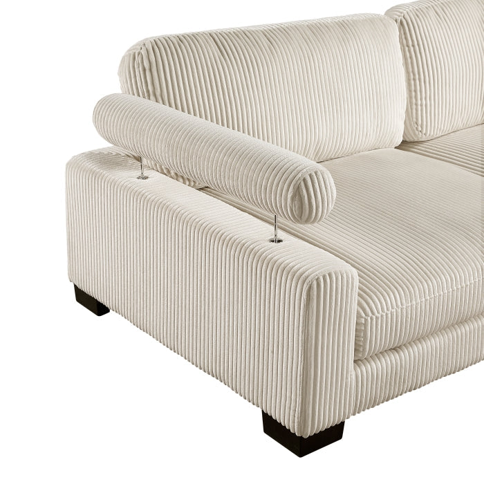 8555BE*3CRACOT (5)5-Piece Modular Sectional with Ottoman - 8555BE*3CRACOT