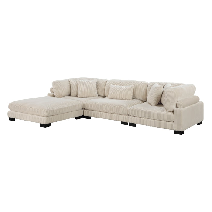 8555BE*4OT (4)4-Piece Modular Sectional with Ottoman - 8555BE*4OT