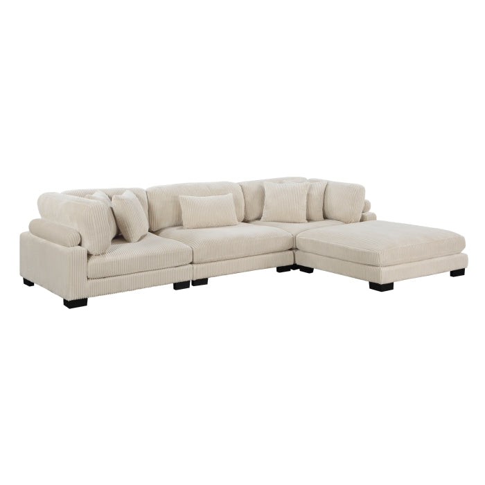 8555BE*4OT (4)4-Piece Modular Sectional with Ottoman - 8555BE*4OT