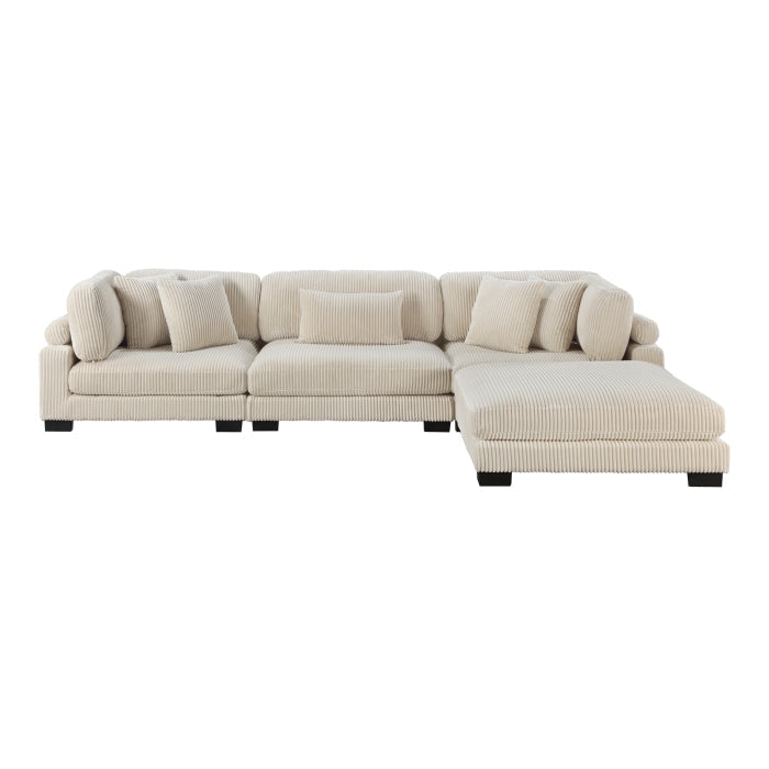8555BE*4OT (4)4-Piece Modular Sectional with Ottoman - 8555BE*4OT
