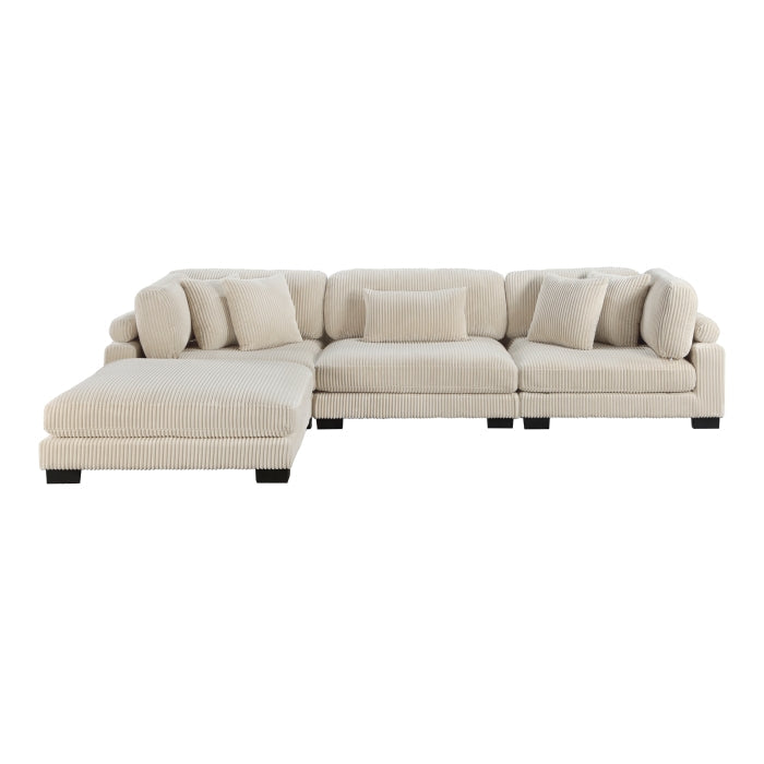 8555BE*4OT (4)4-Piece Modular Sectional with Ottoman - 8555BE*4OT