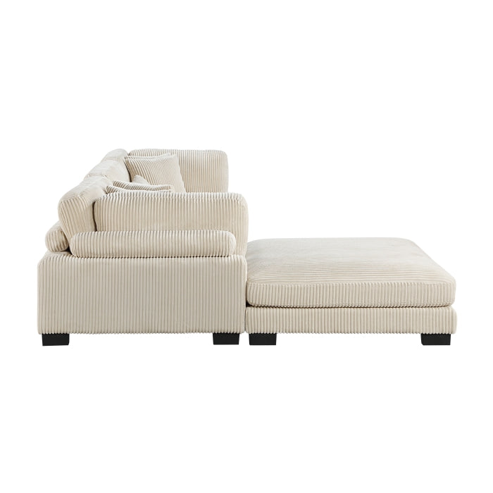8555BE*4OT (4)4-Piece Modular Sectional with Ottoman - 8555BE*4OT