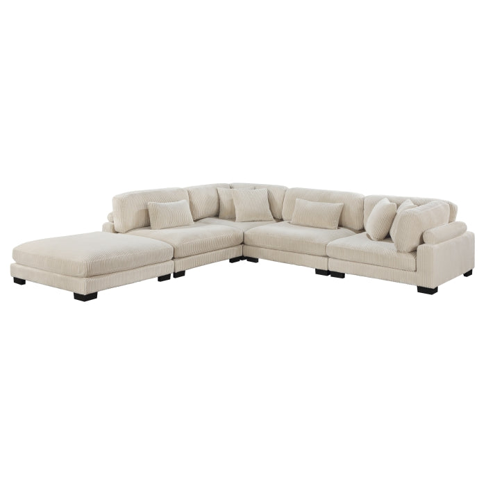 8555BE*5OT (5)5-Piece Modular Sectional with Ottoman - 8555BE*5OT