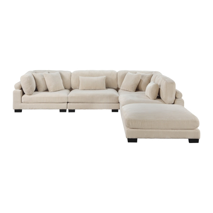 8555BE*5OT (5)5-Piece Modular Sectional with Ottoman - 8555BE*5OT