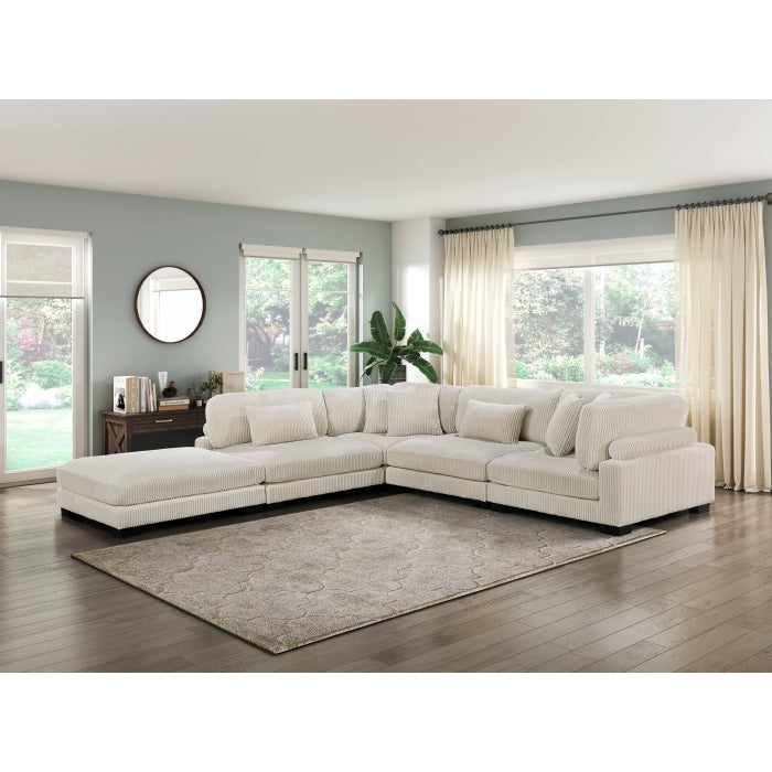 8555BE*5OT (5)5-Piece Modular Sectional with Ottoman - 8555BE*5OT