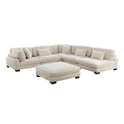 8555BE*6OT (6)6-Piece Modular Sectional with Ottoman - 8555BE*6OT