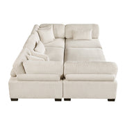8555BE*6OT (6)6-Piece Modular Sectional with Ottoman - 8555BE*6OT