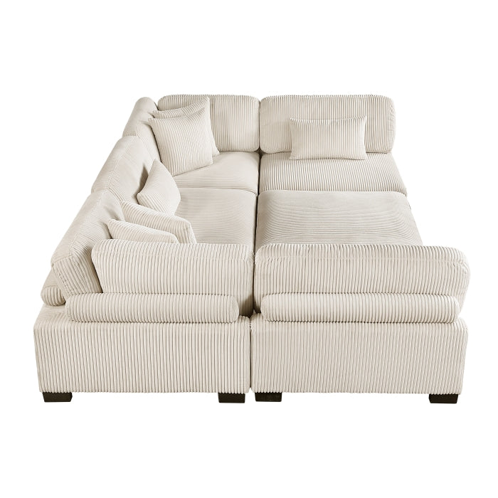8555BE*6OT (6)6-Piece Modular Sectional with Ottoman - 8555BE*6OT