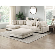 8555BE*CRACVCOT (4)4-Piece Modular Sectional with Reversible Chaise and Ottoman - 8555BE*CRACVCOT