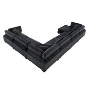 8555BK*2CR3ACVC (6)6-Piece Modular Sectional with Reversible Chaise - 8555BK*2CR3ACVC