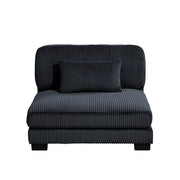 8555BK*4OT (4)4-Piece Modular Sectional with Ottoman - 8555BK*4OT