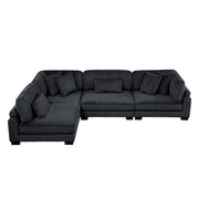 8555BK*4SC (4)4-Piece Modular Sectional - 8555BK*4SC