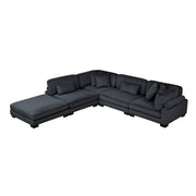 8555BK*5OT (5)5-Piece Modular Sectional with Ottoman - 8555BK*5OT