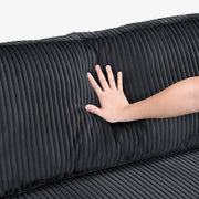 8555BK*5OT (5)5-Piece Modular Sectional with Ottoman - 8555BK*5OT