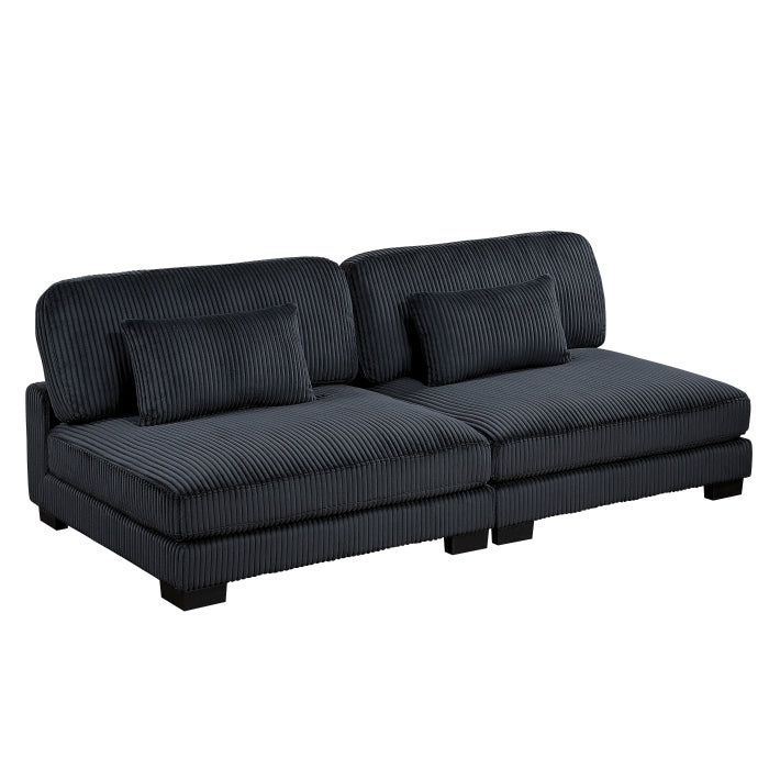 8555BK*5SC (5)5-Piece Modular Sectional - 8555BK*5SC