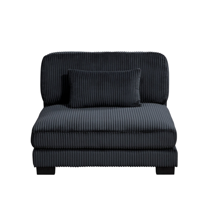 8555BK*6OT (6)6-Piece Modular Sectional with Ottoman - 8555BK*6OT
