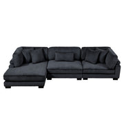 8555BK*CRACVC (3)3-Piece Modular Sectional with Reversible Chaise - 8555BK*CRACVC