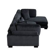 8555BK*CRACVC (3)3-Piece Modular Sectional with Reversible Chaise - 8555BK*CRACVC