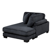 8555BK*CRACVCOT (4)4-Piece Modular Sectional with Reversible Chaise and Ottoman - 8555BK*CRACVCOT