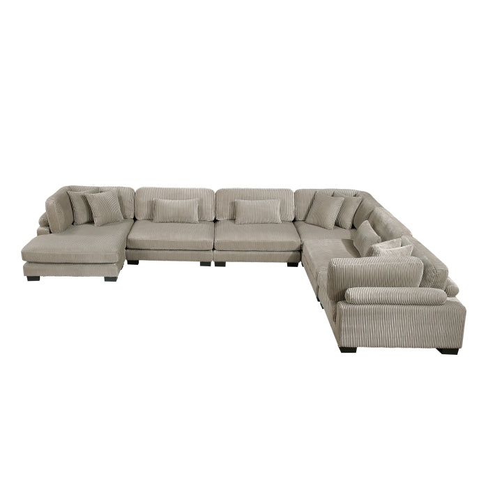 8555GB*2CR3ACVC (6)6-Piece Modular Sectional with Reversible Chaise - 8555GB*2CR3ACVC