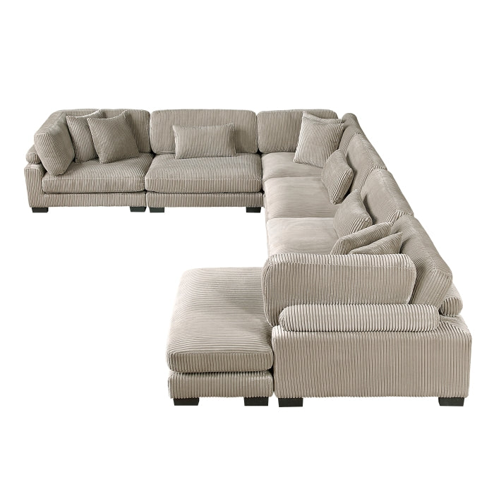 8555GB*2CR3ACVC (6)6-Piece Modular Sectional with Reversible Chaise - 8555GB*2CR3ACVC