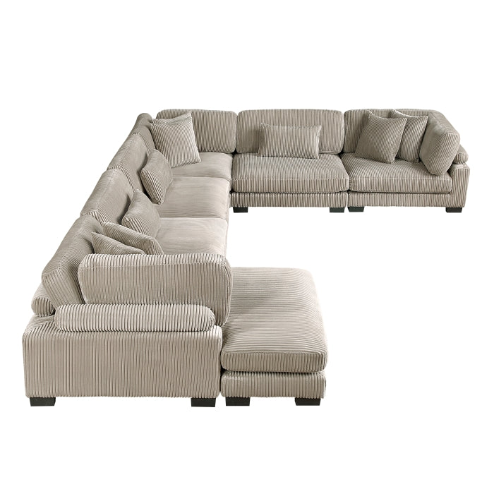 8555GB*2CR3ACVC (6)6-Piece Modular Sectional with Reversible Chaise - 8555GB*2CR3ACVC