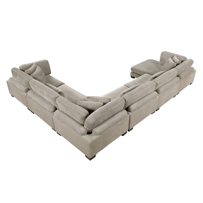 8555GB*2CR3ACVC (6)6-Piece Modular Sectional with Reversible Chaise - 8555GB*2CR3ACVC