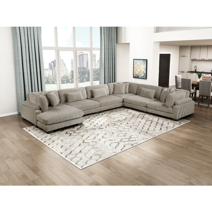 8555GB*2CR3ACVC (6)6-Piece Modular Sectional with Reversible Chaise - 8555GB*2CR3ACVC
