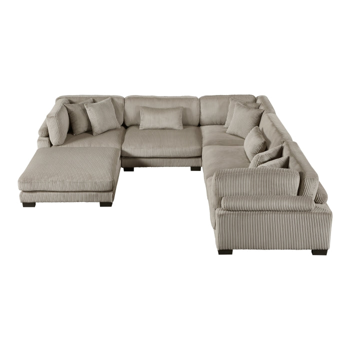 8555GB*3CR2ACOT (6)6-Piece Modular Sectional with Ottoman - 8555GB*3CR2ACOT