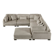 8555GB*3CR2ACOT (6)6-Piece Modular Sectional with Ottoman - 8555GB*3CR2ACOT