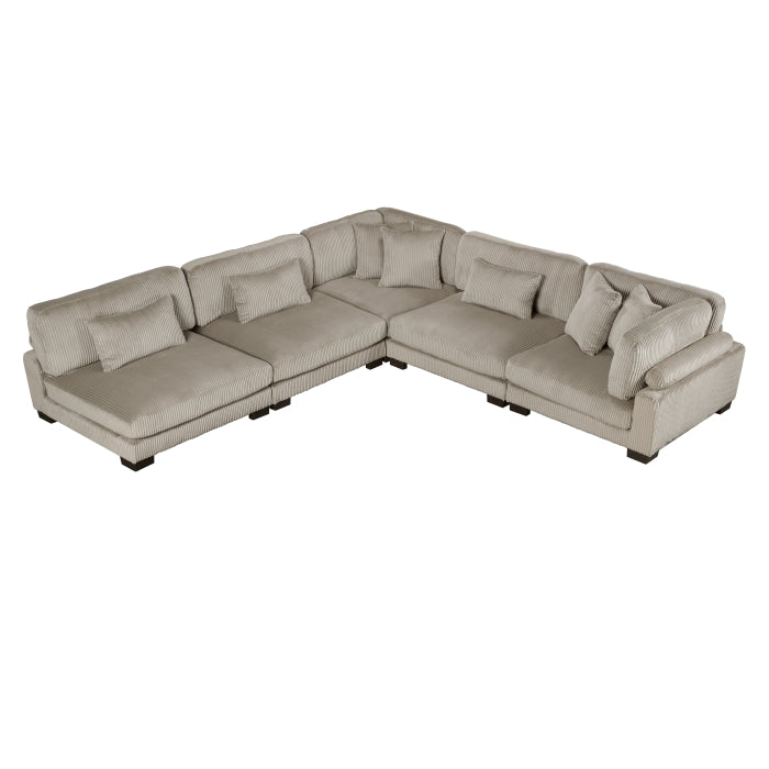 8555GB*5SC (5)5-Piece Modular Sectional - 8555GB*5SC