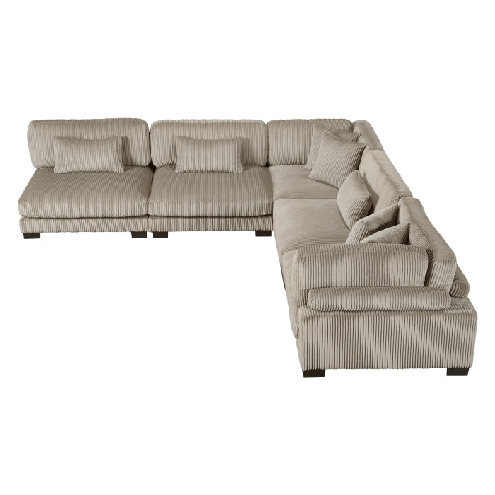 8555GB*5SC (5)5-Piece Modular Sectional - 8555GB*5SC