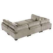 8555GB*6OT (6)6-Piece Modular Sectional with Ottoman - 8555GB*6OT