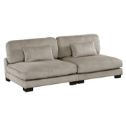 8555GB*CR2ACVCOT (5)5-Piece Modular Sectional with Reversible Chaise and Ottoman - 8555GB*CR2ACVCOT