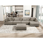 8555GB*CR2ACVCOT (5)5-Piece Modular Sectional with Reversible Chaise and Ottoman - 8555GB*CR2ACVCOT