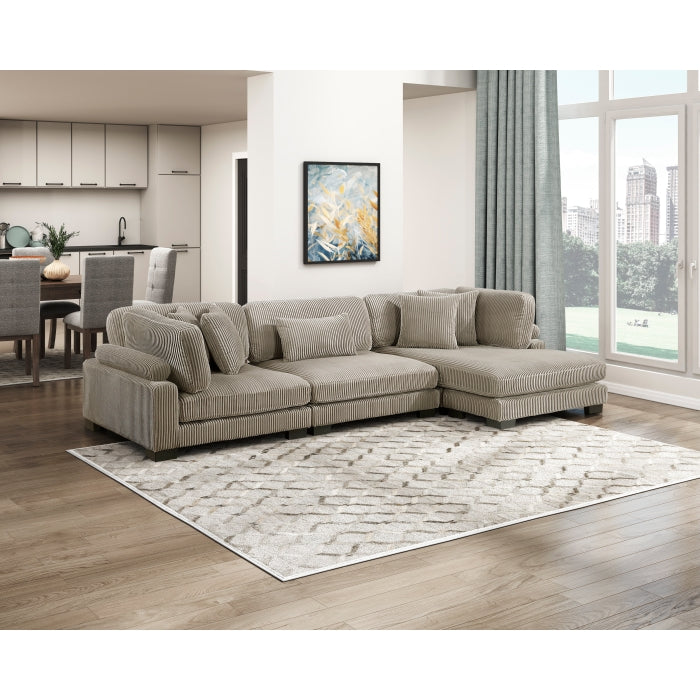 8555GB*CRACVC (3)3-Piece Modular Sectional with Reversible Chaise - 8555GB*CRACVC