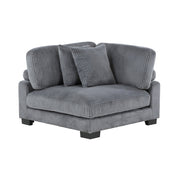 8555GY*2AC1CROT (4)4-Piece Modular Sectional with Ottoman - 8555GY*2AC1CROT
