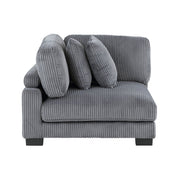 8555GY*2AC1CROT (4)4-Piece Modular Sectional with Ottoman - 8555GY*2AC1CROT