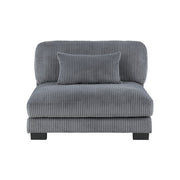 8555GY*2CR2AC2OT (6)6-Piece Modular Sectional with Ottomans - 8555GY*2CR2AC2OT
