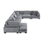 8555GY*2CR3ACVC (6)6-Piece Modular Sectional with Reversible Chaise - 8555GY*2CR3ACVC