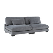8555GY*2CR3ACVC (6)6-Piece Modular Sectional with Reversible Chaise - 8555GY*2CR3ACVC