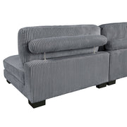 8555GY*2CR3ACVC (6)6-Piece Modular Sectional with Reversible Chaise - 8555GY*2CR3ACVC