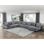 8555GY*2CR3ACVC (6)6-Piece Modular Sectional with Reversible Chaise - 8555GY*2CR3ACVC