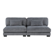 8555GY*2CR3ACVCOT (7)7-Piece Modular Sectional with Reversible Chaise and Ottoman - 8555GY*2CR3ACVCOT
