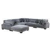 8555GY*3CR2ACOT (6)6-Piece Modular Sectional with Ottoman - 8555GY*3CR2ACOT