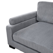 8555GY*3CR2ACOT (6)6-Piece Modular Sectional with Ottoman - 8555GY*3CR2ACOT
