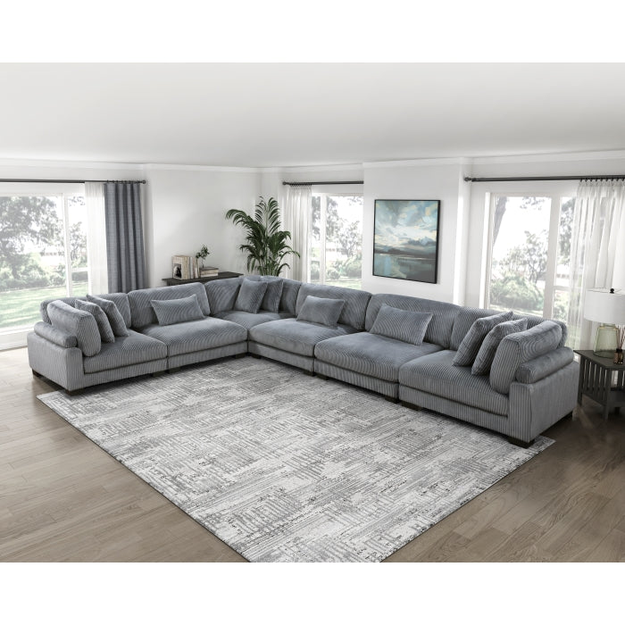 8555GY*3CR3AC (6)6-Piece Modular Sectional - 8555GY*3CR3AC