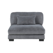 8555GY*3CRACOT (5)5-Piece Modular Sectional with Ottoman - 8555GY*3CRACOT