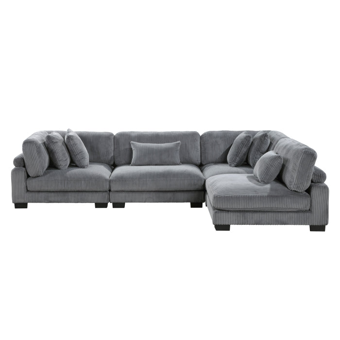 8555GY*4SC (4)4-Piece Modular Sectional - 8555GY*4SC